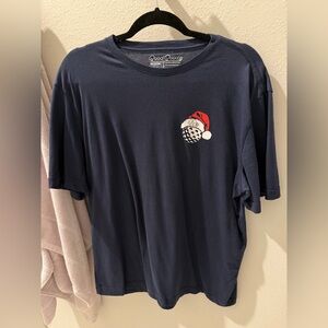 Good Good Navy T-Shirt with Santa Golf Ball